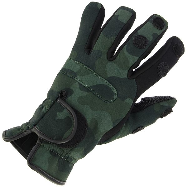 NGT Gloves - Neoprene Gloves in Camo (MEDIUM)
