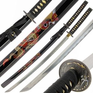 Hand Made Sword Set 499 - 1pc Decorative Dragon Design (499)