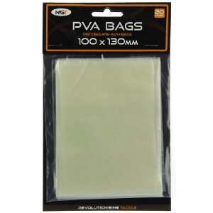 NGT PVA bags - 100x130mm Bags 20 per Pack (Sold in 10's)