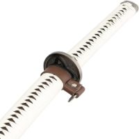 Hand Made Sword Set 884 - 1pc Decorative Brown / White Design (884)