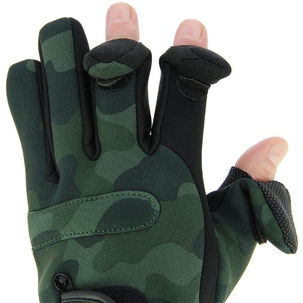 NGT Gloves - Neoprene Gloves in Camo (MEDIUM)