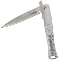Anglo Arms Lock Knife 162 - Silver Mirror Finish with SS Handle (162-SLV)