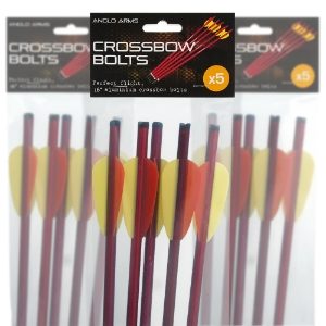 Anglo Arms Crossbow Bolts - 16" Aluminium Pack of 5pcs