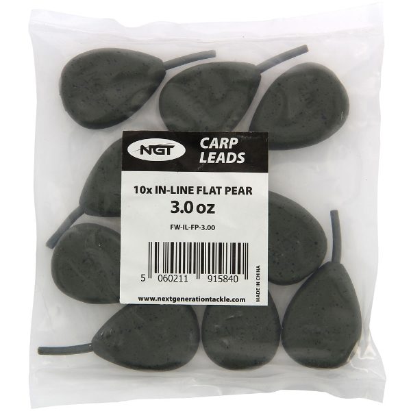 NGT Leads - 3oz In-line Flat Pear (Sold in 10's)