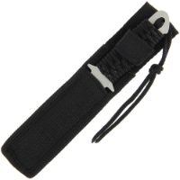 Fixed Blade Knife 081 - Black Laced Knife with Sheath (081)