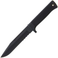 Fixed Blade Knife 177 - 11" with Rubber Handle and Sheath (177)