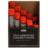 NGT Box of 200 Assorted Loaded Waggler Floats