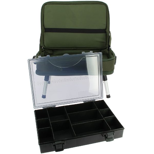 NGT Carp Case System PLUS - Bivvy Table, Tackle Box and Two Tier Bag System (612-PLUS)