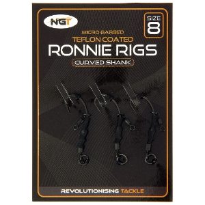 NGT Triple Pack Ronnie Rigs - Size 8 Micro Barbed
