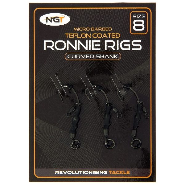 NGT Triple Pack Ronnie Rigs - Size 8 Micro Barbed