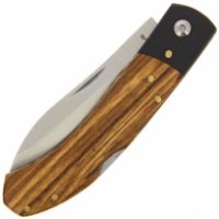 Lock Knife with Zebrawood and Pakkawood Handle (192)