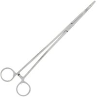 NGT 10" Forceps - Stainless Steel Curved