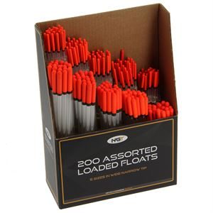 NGT Box of 200 Assorted Loaded Waggler Floats