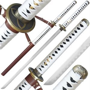 Sword Set 963 - 1pc Faux Leather Straight Sword Set with Stand (963)