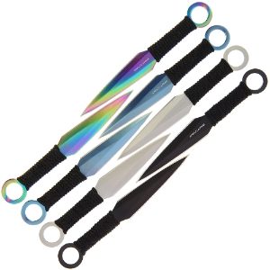 Throwing Knives 900 - Set of 8 6" Throwing Knives Coloured (900)