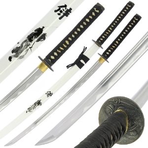 Hand Made Sword Set 766 - 1pc Decorative Samurai Design (766)