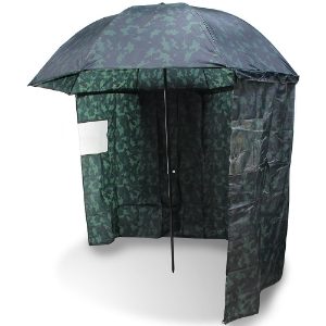 NGT Umbrella - 45\\\" Camo with Sides, Tilt Function and Nylon Case