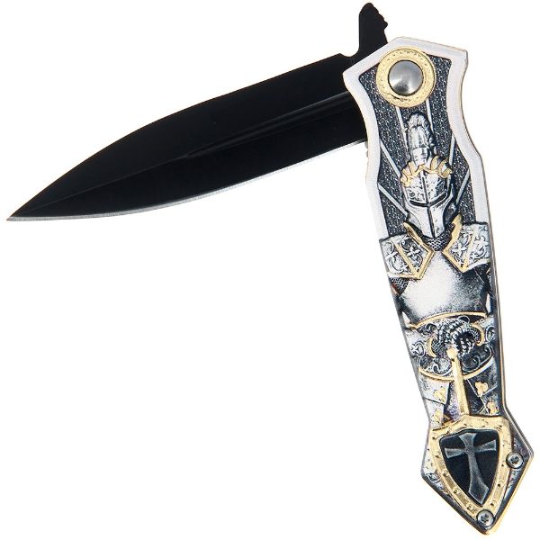 Lock Knife 3D Knights Cross -  3D Knights Cross Emblem with SS Handle (503)