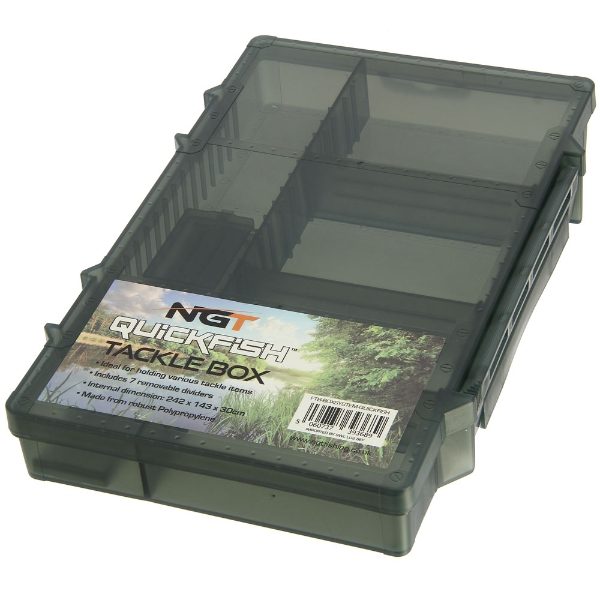 NGT Quick-Fish Tackle Box - Tackle Box with Movable Dividers