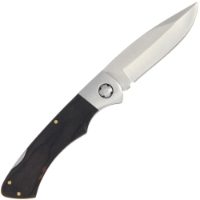 Lock Knife 341 - Black Pakkawood Handle with Satin Finished Blade (341)