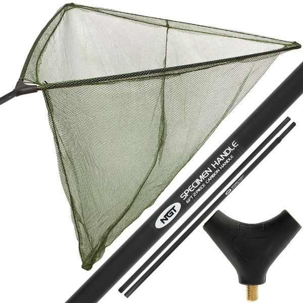 NGT Carbon 42" Net and Handle Combo - 42" Net with 1.8m, 2pc Handle
