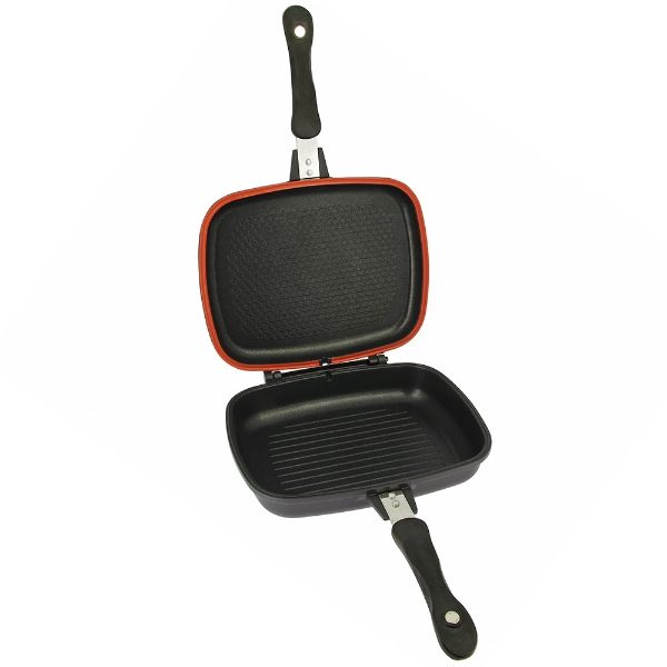 NGT Outdoor Double Grill Pan - Non Stick Die Cast Aluminium