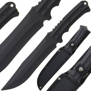 Fixed Blade Knife 197 - 13.5" with Plastic Handle and Nylon Sheath (197)