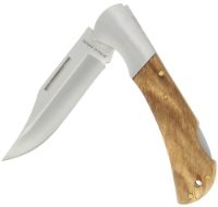 Anglo Arms Lock Knife 304 - Classic Zebra Wood Handle And Nylon Case (304)