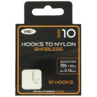 NGT Hooks to Nylon Combo - 60 Packs of Hooks tied to Nylon