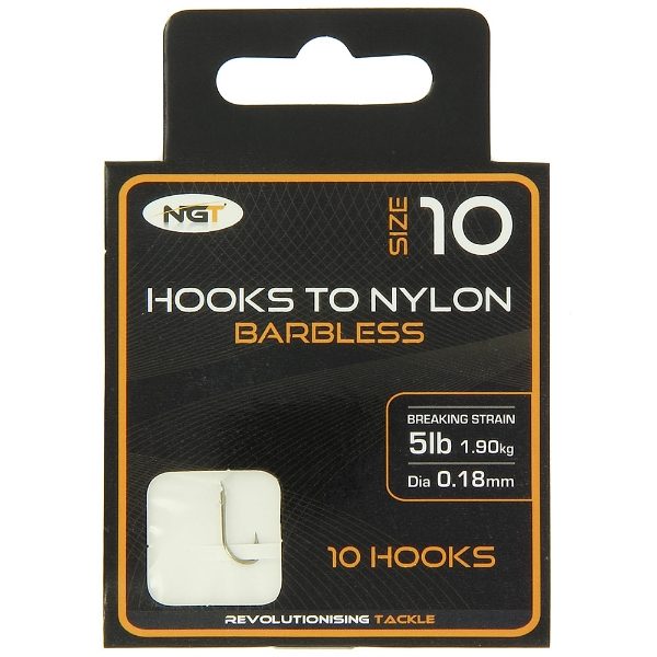 NGT Hooks to Nylon Combo - 60 Packs of Hooks tied to Nylon